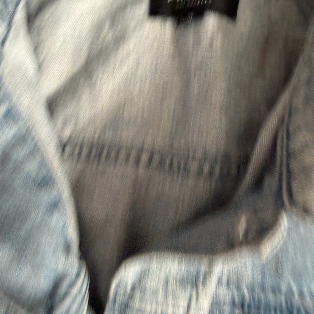 PacSun Light Blue Denim Jacket with Red Floral Embroidery - Picture 4 of 4